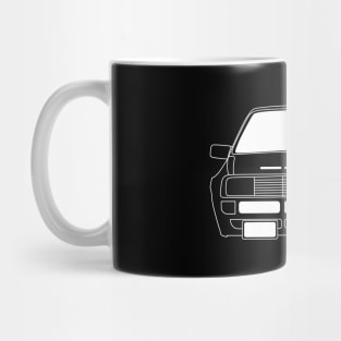 Audi Quattro 84 White Outline Mug